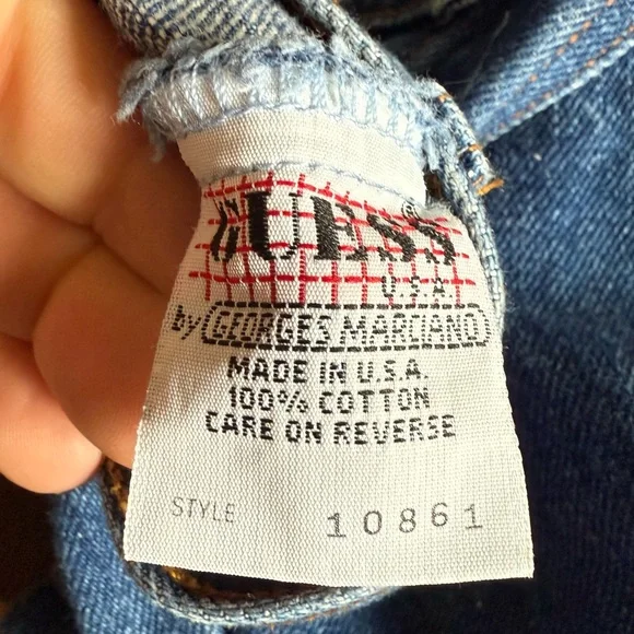 Vintage GUESS Jeans by Georges Marciano Cropped Denim Jacket Size Small - Picture 4 of 6